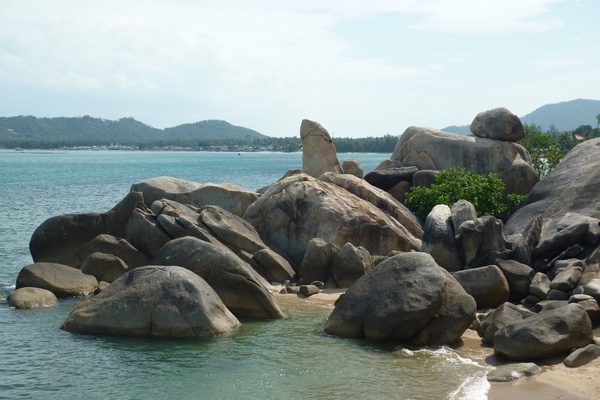 La spiaggia di Lamai a Koh Samui