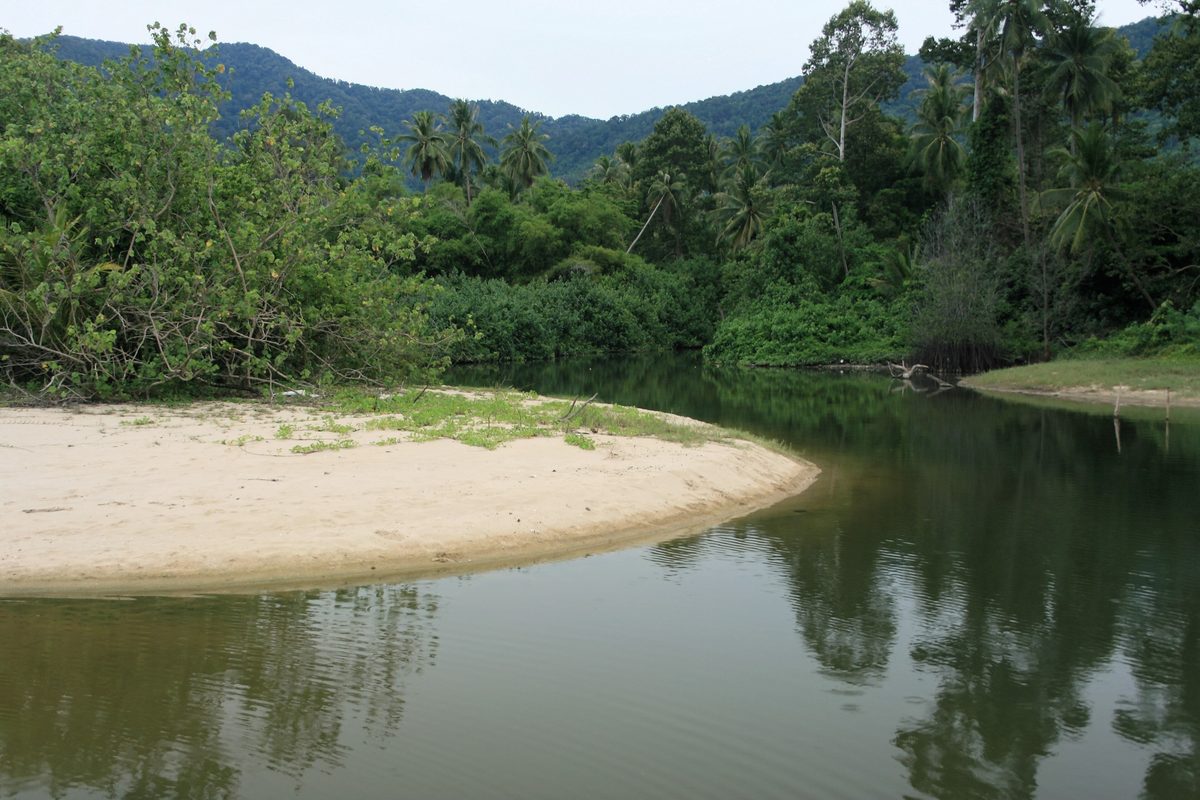 Una spiaggia deserta della costa di Khanom